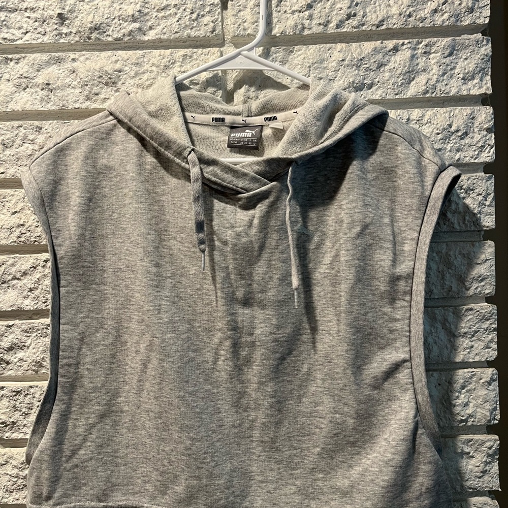 Puma Light Gray Hoodie
